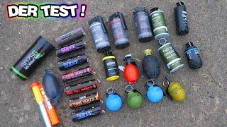 PAINTBALL TEST: Flash-Granaten, Tretmine, Signalfackeln, XXL Rauchgranaten u.v.m. !