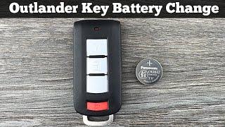 How To Replace Mitsubishi Outlander Remote Key Fob Battery 2008 - 2021 Change Replacement Batteries