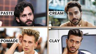 Men's Hair Styling Products Explained: Paste, Cream, Pomade & Clay