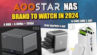 Aoostar NAS Revealed 6x NVMe NAS + R1 and R7 NAS - Ones To Watch in 2024