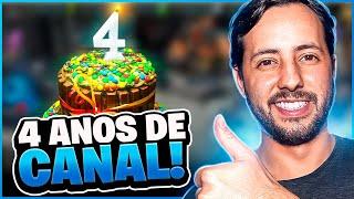 GANHE ATÉ MUITAS GEMAS COMEMORANDO O ANIVERSARIO DE 4 ANOS DO CANAL! | Raid Shadow Legends