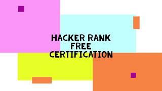 HackerRank Free Skill Certification Test