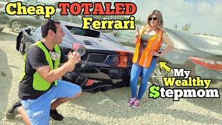 I Found a Ferrari 458 at the SCRAP Auction! I Brought my Famous Stepmom to Help me BUY!