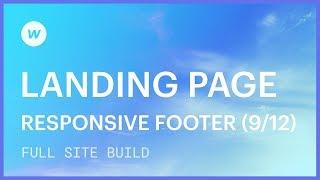 Landing page tutorial — Footer responsiveness (Part 9 of 12)