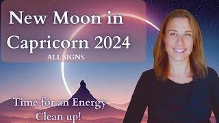 NEW Moon in CAPRICORN 2024 All Signs Astrology | Pluto Opposite Mars Retrograde | Transformations