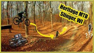 Heritage MTB Trails | Slinger Wisconsin | MOUNTAIN BIKES AND DRONES!