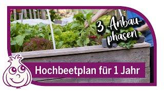 Hochbeet bepflanzen und das ganze Jahr ernten Teil1 (1/3)