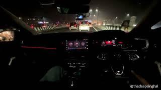 VW Virtus GT Raw POV Night Highway Drive | Natural Ambient x Atif Aslam Song