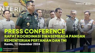 Rapat Koordinasi Swasembada Pangan Kementerian Pertanian dan TNI