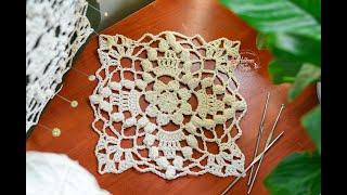 crochet doily Embossing (Step by step in crochet)