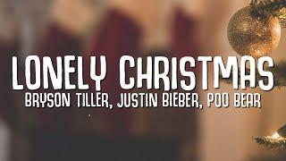 Bryson Tiller, Justin Bieber, Poo Bear - Lonely Christmas (Lyrics)