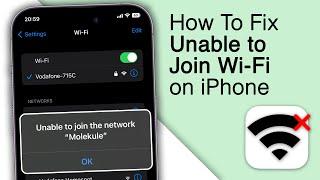 How to Fix Unable to Join Wi-Fi Network Error on iPhone!