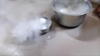 DRY ICE IN HOT WATER