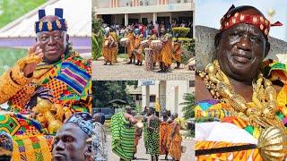 Otumfou Asantehene & Osabarimba Kwesi Atta St0rm  Cape Coast Oguaa Fetu Afahye Festival with Crowd