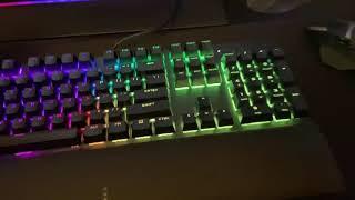 Cherry Viola switch sound test on Corsair k60 rgb pro se