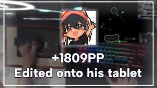 mrekk's 1800pp PP Record edited onto his tablet