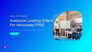 How to Create FREE & Amazing Looking Sliders for WordPress Website with Smart Slider 3 Tutorial