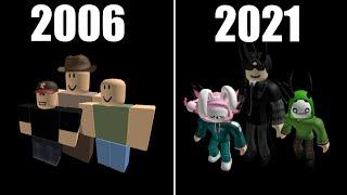 Roblox avatar evolution in 32 seconds