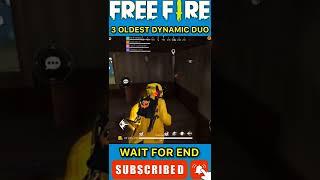 FF का 3 सबसे पुरानाDynamic Duo #shorts #freefireshorts #shortvideo #youtubeshorts #gamersanju