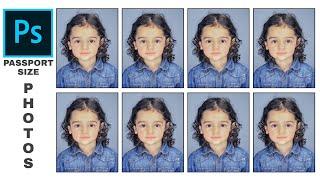 How to make passport size photos in Adobe Photoshop #shorts #short