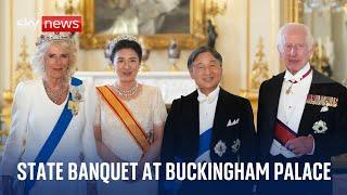 King and Queen welcome Japanese Emperor and Empress to state banquet