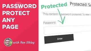 How to Password Protect Any Page in WordPress