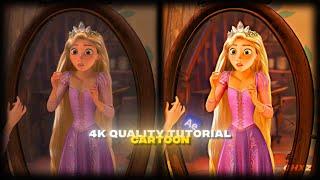 4k Quality Tutorial For Cartoon - After Effects | Topaz Video Ai