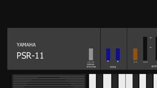 Yamaha Portatone PSR-11 (1986) {Demonstration}