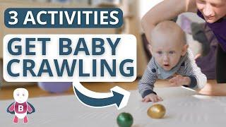 Teach your baby to crawl in 3 steps  6-12 Months  Baby Exercises & Activities #crawling #baby