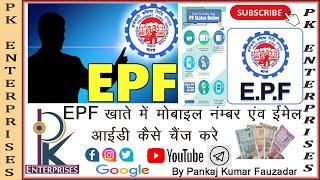 How To Change Mobile Or Email In EPF || By Pankaj Fauzadar || At PK Enterprises (Vrindavan)