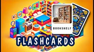 Flashcards for Beginners Daily Learning 10 WORDS: Household Vocabulary I FlashLearn English