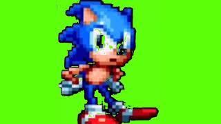 Sonic mania idle/waiting animation greenscreen