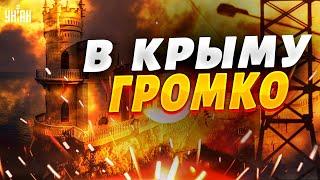 "Горящая" новость! В Крыму гремят сильнейшие взрывы - влупили по аэродрому