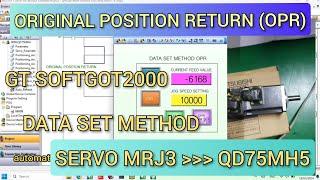 Original Position Return (OPR) Mitsubishi Servo MR-J3-10B With QD75MH4 Positioning control | SOFTGOT