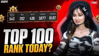 CONQUEROR TOP 100 LIVEPLAYING BGMI 3.6 UPDATEBGMI LIVE |#bgmilive #girlgamer #pubgmobile