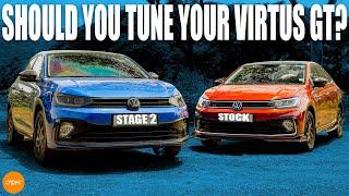 STOCK VS TUNED! Stage 2 Virtus GT vs stock Virtus GT! | Should you tune your Virtus GT?