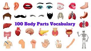 100 Human Body Parts Vocabulary with Pictures