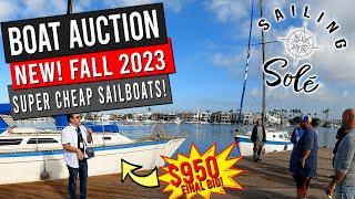 FALL BOAT AUCTION 2023: Where to buy a SUPER CHEAP sailboat! - EP31