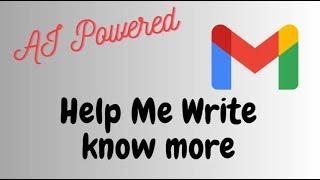 Help Me Write New feature in GMail -  Google IO 2023