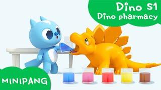 Learn colors  with MINIPANG | dino S1| Dino pharmacy | MINIPANG TV 3D Play