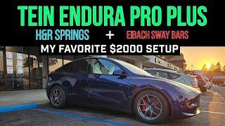 ULTIMATE $2000 SUSPENSION FOR MODEL Y | Tein Endurapro Plus, H&R Springs, MPP CAMBER, EIBACH SWAYS