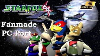 Star Fox 64 Fanmade PC port 4K 60FPS l Starship-Centauri-Alfa-Windows l  PC Gameplay