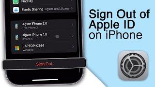 How To Sign Out Apple ID Account on iPhone! [3 Methods]
