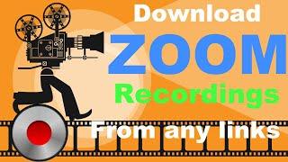 How to download ZOOM recordings from shared link (easiest way)