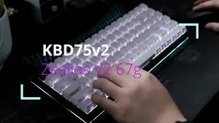 KBD75v2 w/ Zealios V2 67g (Lubed & Filmed)