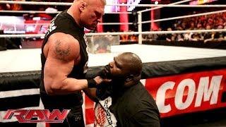 Brock Lesnar brawls with Mark Henry: Raw, March 3, 2014