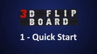 3D Flip Board Quick Start