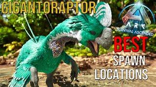 Gigantoraptor Spawn Locations & BEST Spots to Find | ARK: Survival Ascended