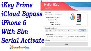 iKey Prime iCloud Bypass With Sim | iPhone 6 | MEID & GSM Bypass Full Signal