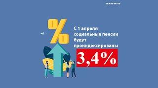 Пенсии с 1 Апреля Проиндексируют на 3,4%